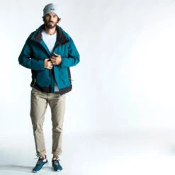 Tribord Blouson De Voile - Veste De Pluie Sailing 500 Homme Pétrole Jaune -Outdoor Série Magasin blouson de voile veste de pluie sailing 500 homme petrole jaune 3