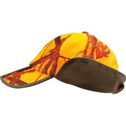 CASQUETTE CHASSE A RABAT CAMOUFLAGE ORANGE -Outdoor Série Magasin casquette chasse a rabat camouflage orange 2