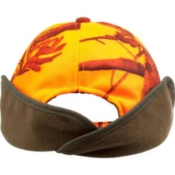 CASQUETTE CHASSE A RABAT CAMOUFLAGE ORANGE -Outdoor Série Magasin casquette chasse a rabat camouflage orange 5