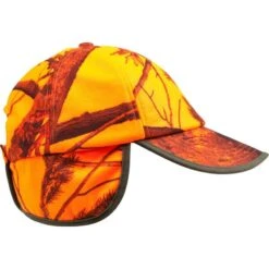 CASQUETTE CHASSE A RABAT CAMOUFLAGE ORANGE -Outdoor Série Magasin casquette chasse a rabat camouflage orange 7