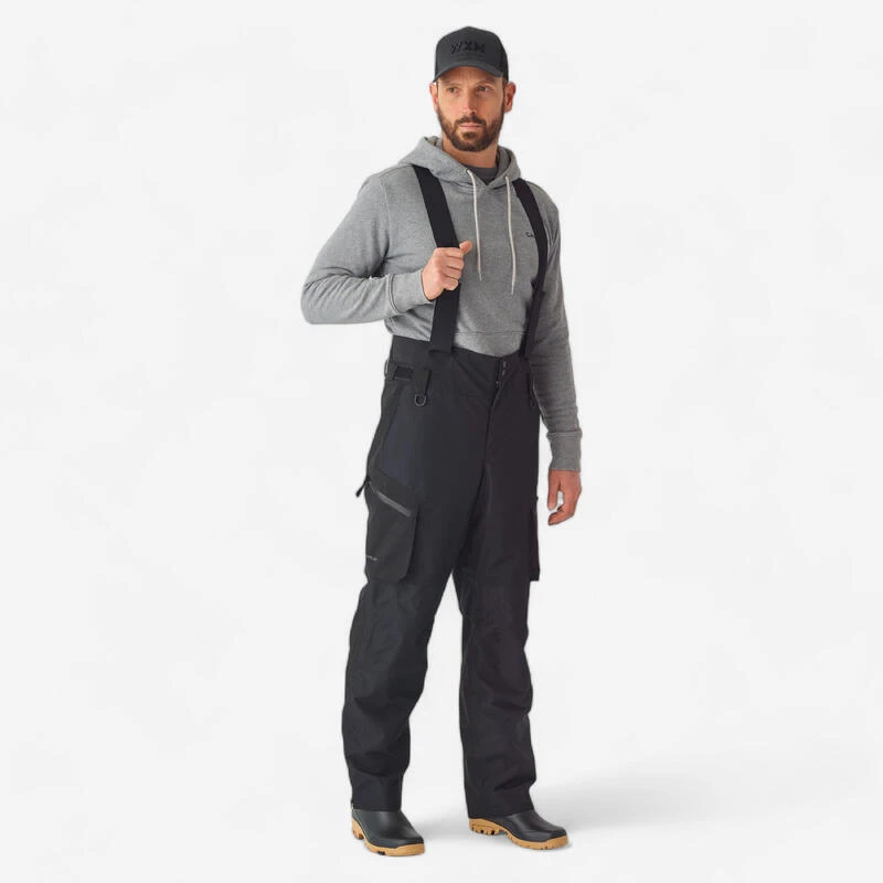 Pantalon De Pêche Imperméable Homme - FT 500 WPF Noir 1 Pantalon De Pêche Imperméable Homme - FT 500 WPF Noir