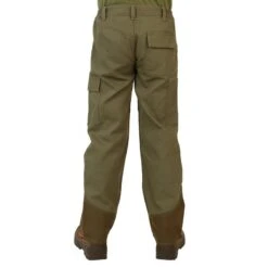 PANTALON RENFORT JUNIOR - 100 VERT ET MARRON -Outdoor Série Magasin pantalon renfort junior 100 vert et marron 2