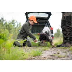 PANTALON RENFORT JUNIOR - 100 VERT ET MARRON -Outdoor Série Magasin pantalon renfort junior 100 vert et marron 3