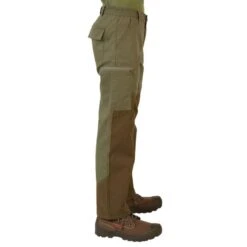 PANTALON RENFORT JUNIOR - 100 VERT ET MARRON -Outdoor Série Magasin pantalon renfort junior 100 vert et marron 5