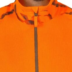 Pull Chasse Renfort Orange Fluo 500 -Outdoor Série Magasin pull chasse renfort orange fluo 500 6