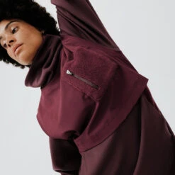 Kalenji Sweat Running Chaud Long Femme - Warm+ Long Marron -Outdoor Série Magasin sweat running chaud long femme warm long marron 3