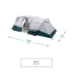 Quechua Tente à Arceaux De Camping - Arpenaz 6.3 F&B - 6 Personnes - 3 Chambres 12 Quechua Tente à Arceaux De Camping - Arpenaz 6.3 F&B - 6 Personnes - 3 Chambres -Outdoor Série Magasin tente a arceaux de camping arpenaz 63 f and b 6 personnes 3 chambres 2