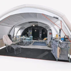 Quechua Tente Gonflable De Camping - Air Seconds 6.3 XXL F&B - 6 Personnes - 3 Chambres -Outdoor Série Magasin tente gonflable de camping air seconds 63 xxl f and b 6 personnes 3 chambres 3