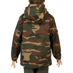 Veste Chasse Chaude 100 Junior Camouflage Vert -Outdoor Série Magasin veste chasse chaude 100 junior camouflage vert 2