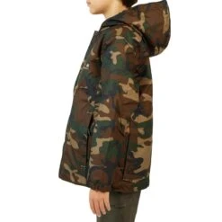 Veste Chasse Chaude 100 Junior Camouflage Vert -Outdoor Série Magasin veste chasse chaude 100 junior camouflage vert 3