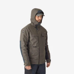 Veste De Pêche Imperméable Chaude Homme - FJ 500 TH Kaki -Outdoor Série Magasin veste de peche impermeable chaude homme fj 500 th kaki 2